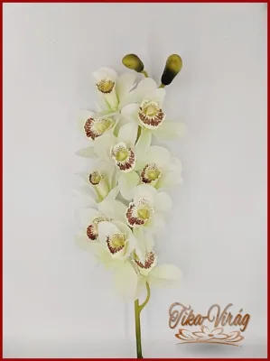 Orchidea szál különleges tört fehér színű 21826.