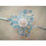 Csuklódísz fehér-vil.kék 