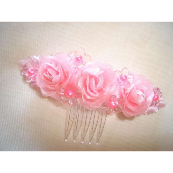 Rózsaszín fejdísz 