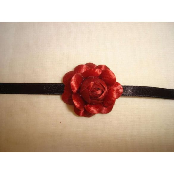 Bordó-fekete nyakdísz 