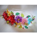 Kalocsai motívumos hajráf 