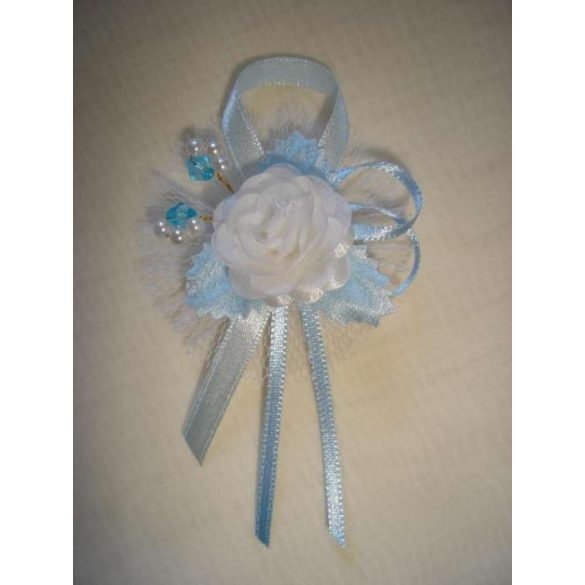 1" Bokréta, kitűző vil.kék-fehér 