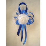 1" Bokréta, kitűző kir.kék-fehér 