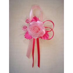 1" Bokréta, kitűző pink-rózsaszín 