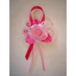 1" Bokréta, kitűző pink-rózsaszín 