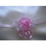 Csuklódísz rózsaszín-fehér 