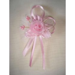 1" Bokréta, kitűző rózsaszín 