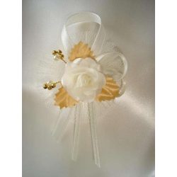 1" Bokréta, kitűző arany-ekrü 