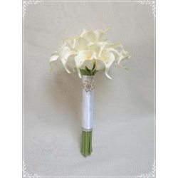 24 virágos Fehér Kála örök-csokor 