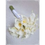 24 virágos Fehér Kála örök-csokor 