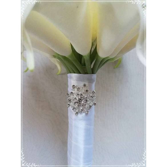 24 virágos Fehér Kála örök-csokor 