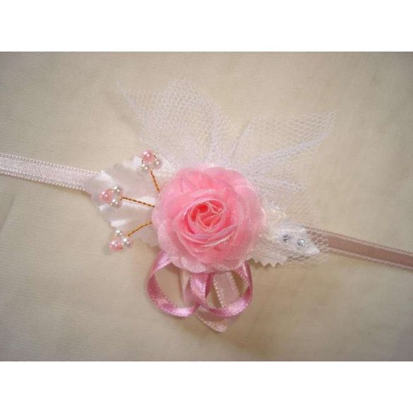 Csuklódísz rózsaszín-mályva-fehér 