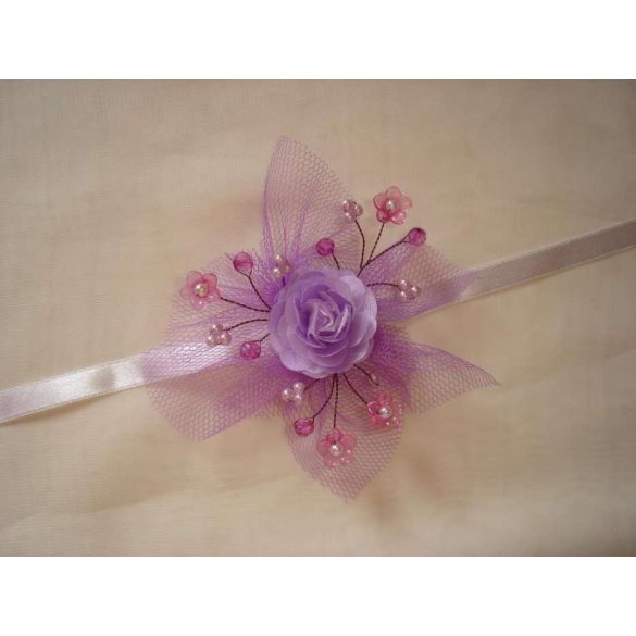 Csuklódísz lila-pink 