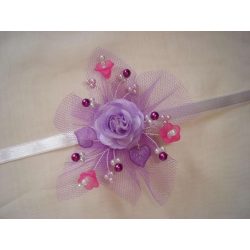 Csuklódísz lila-pink 