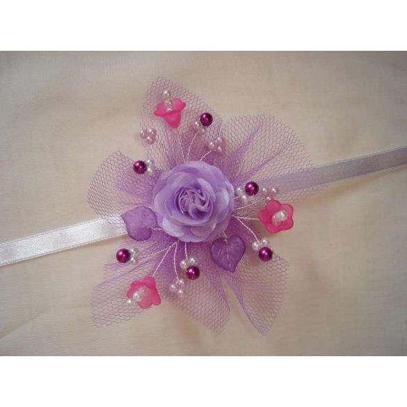 Csuklódísz lila-pink 