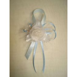 1" Bokréta, kitűző fehér-vil.kék 