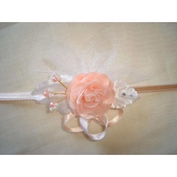 Csuklódísz fehér-barack