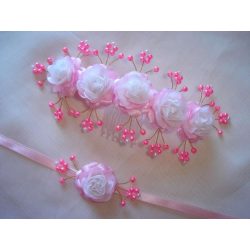 Rózsaszín-fehér szett 