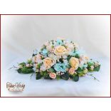 Barack-türkiz örök-asztaldísz 