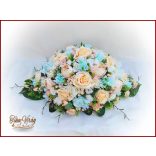 Barack-türkiz örök-asztaldísz 