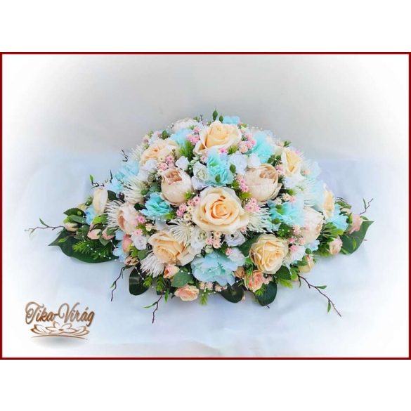 Barack-türkiz örök-asztaldísz 