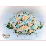 Barack-türkiz örök-asztaldísz 