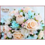 Barack-türkiz örök-asztaldísz 