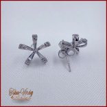 XUPING JEWELRY EZÜST SZÍNŰ FÜLBEVALÓ CIRKÓNIUM KÖVES 