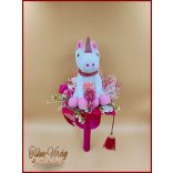 Ovis ballagási örök csokor lányoknak – klasszikus unikornisos egyedi ajándék