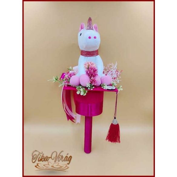 Ovis ballagási örök csokor lányoknak – klasszikus unikornisos egyedi ajándék