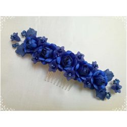 Királykék fejdísz 