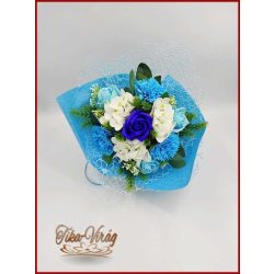 Kék vegyes szappanvirág csokor 