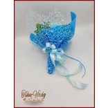 Kék vegyes szappanvirág csokor 