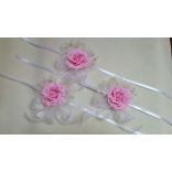 Csuklódísz rózsaszín-fehér 