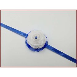 Fehér-királykék nyakdísz 