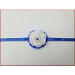 Fehér-királykék nyakdísz 