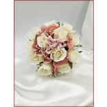 Mályvás-pasztell Örök-csokor 12 virágos 