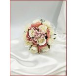 Mályvás-pasztell Örök-csokor 12 virágos 