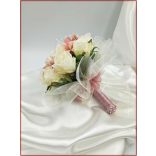 Mályvás-pasztell Örök-csokor 12 virágos 