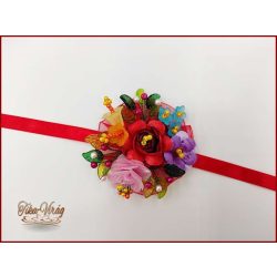 Kalocsai motívumos csuklódísz 