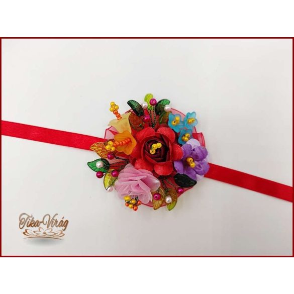 Kalocsai motívumos csuklódísz 