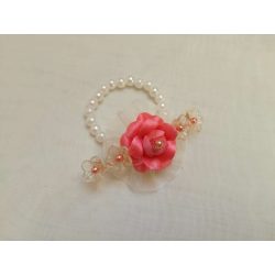 Piciknek korall-ekrü csuklódísz 