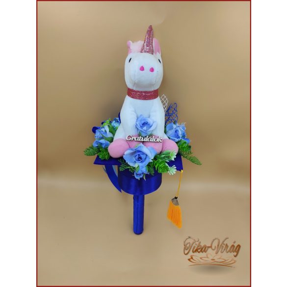 Ovis ballagási örök csokor – unikornisos egyedi ajándék fiúknak és lányoknak