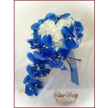 Kék orchideás örök-csepp-csokor 