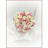 Pink-barack-pasztell örök-csokor 32 szál rózsából 