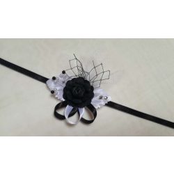 Csuklódísz fekete-fehér 122412.