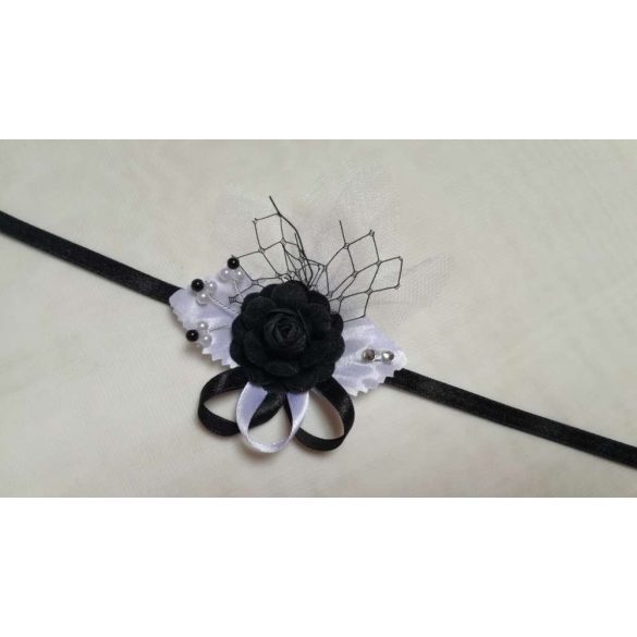 Csuklódísz fekete-fehér 122412.