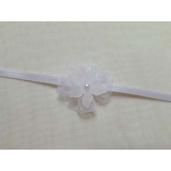 Csuklódísz vagy nyakdísz fehér 