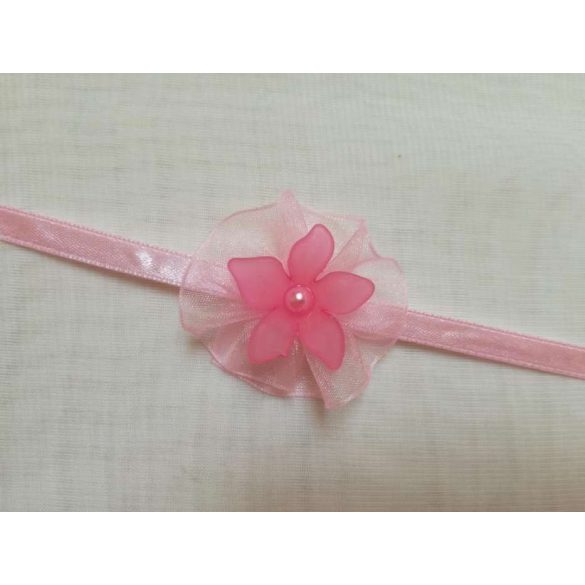 Csuklódísz vagy nyakdísz rózsaszín 