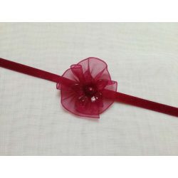 Csuklódísz vagy nyakdísz bordó 